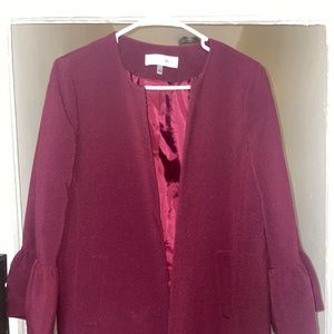 Jones Studio Burgundy Peacoat
